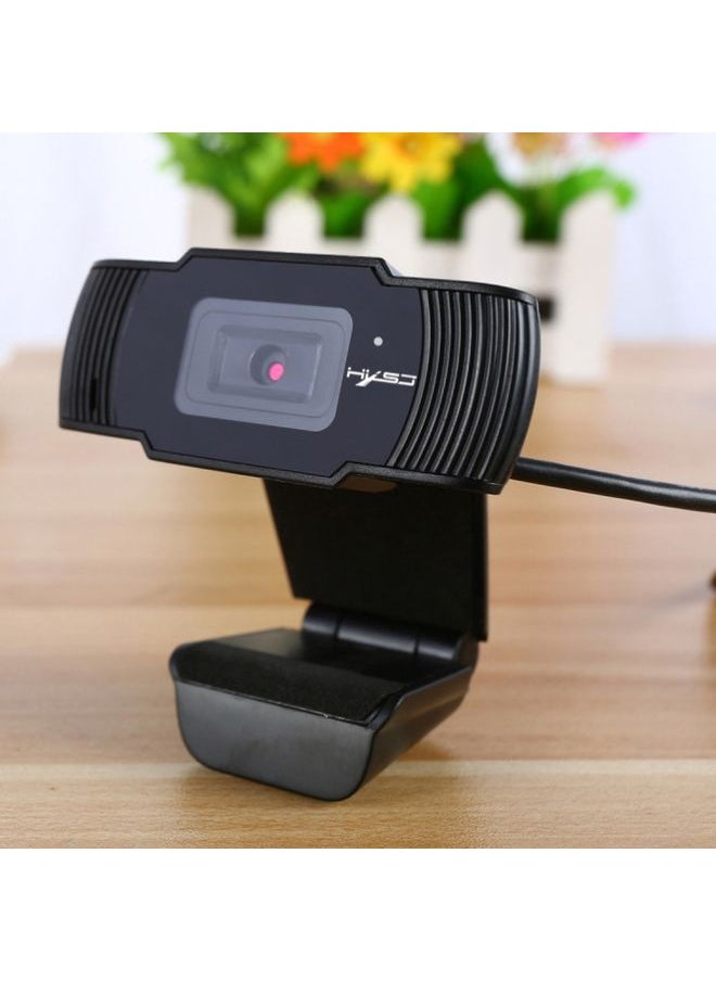 HXSJ S70 30fps 5 Megapixel 1080P Full HD Autofocus Webcam for Desktop / Laptop / Android TV, with Noise Reduction Microphone, Cable Length: 1.4m