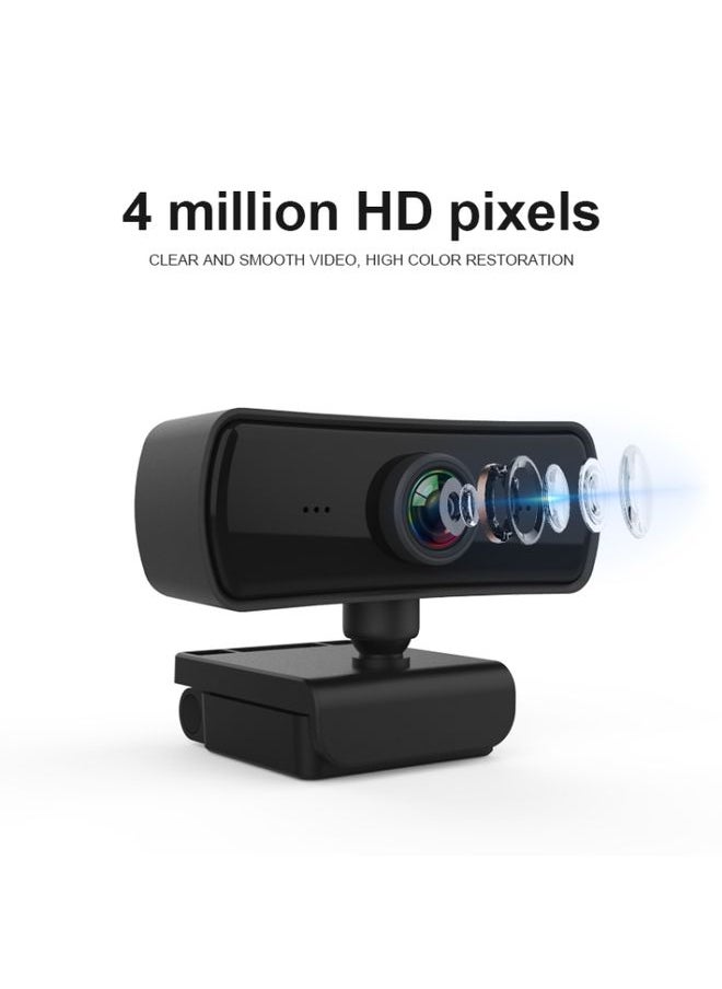 C3 400W Pixels 2K Resolution Auto Focus HD 1080P Webcam 360 Rotation For Live Broadcast Video Conference Work WebCamera With Mic USB Driver-free