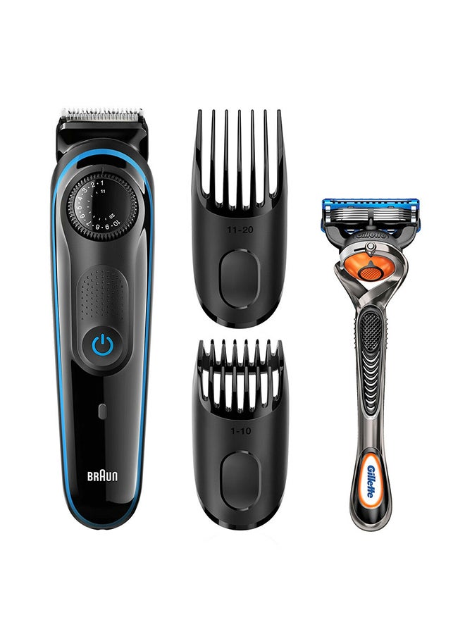 BT 3040 Beard Trimmer With Fusion Pro Glide Manual Razor Black