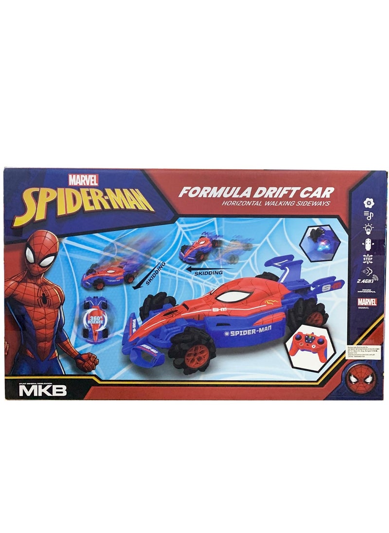 Spiderman Remote Control Stunt Formula Drift Car