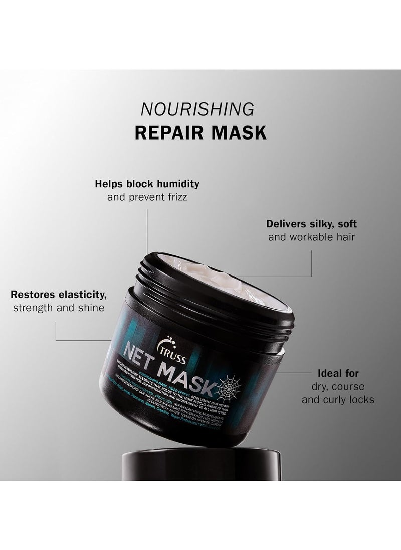 Truss Net Mask - Hydrating Hair Treatment, Fiber Effect for Intense Repair - Nano-Regeneration for Porous, Damaged Hair - Deep Nourishment & Intelligent Hair Repair - 550 G