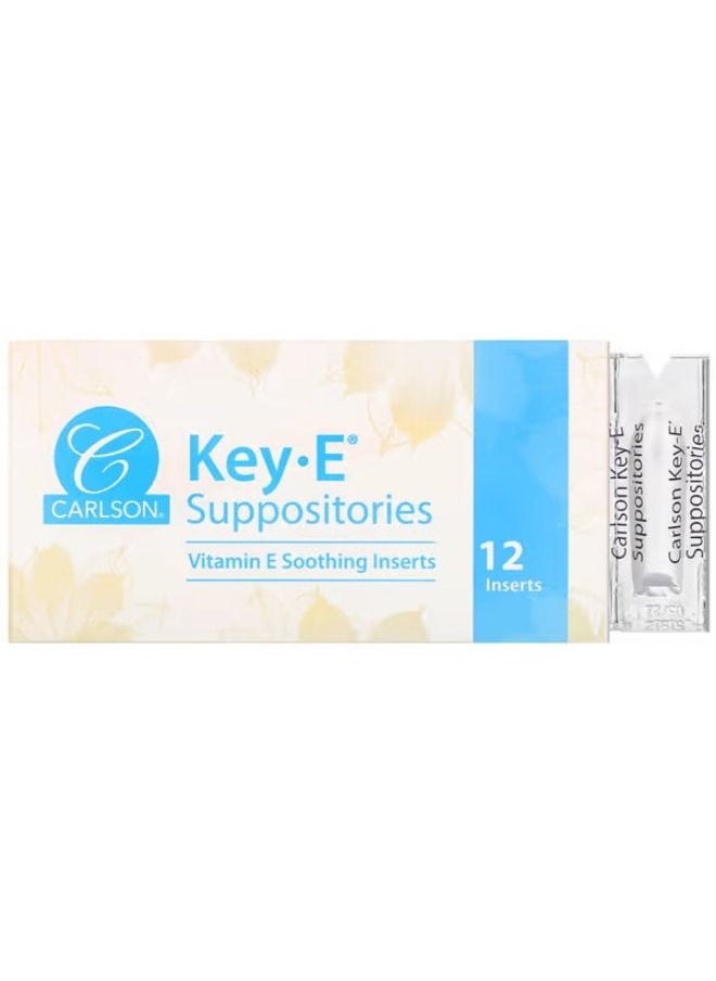 Carlson, Key-E Suppositories, 12 Inserts