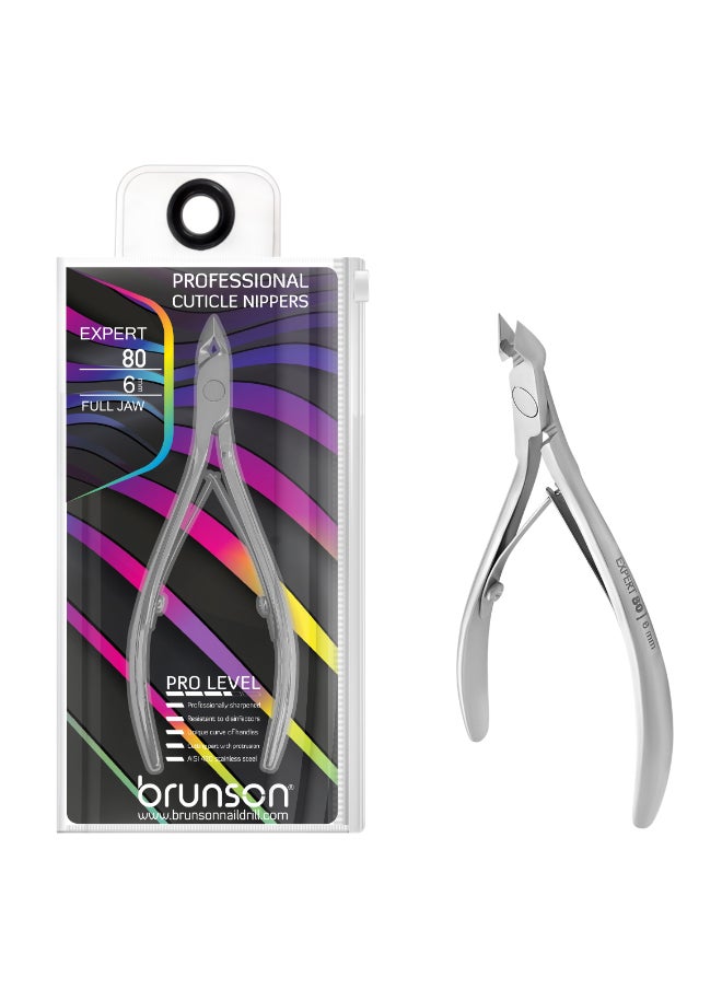 Professional Stainless Steel cuticle nippers EXPERT Full Jaw 80-6mm BNP01