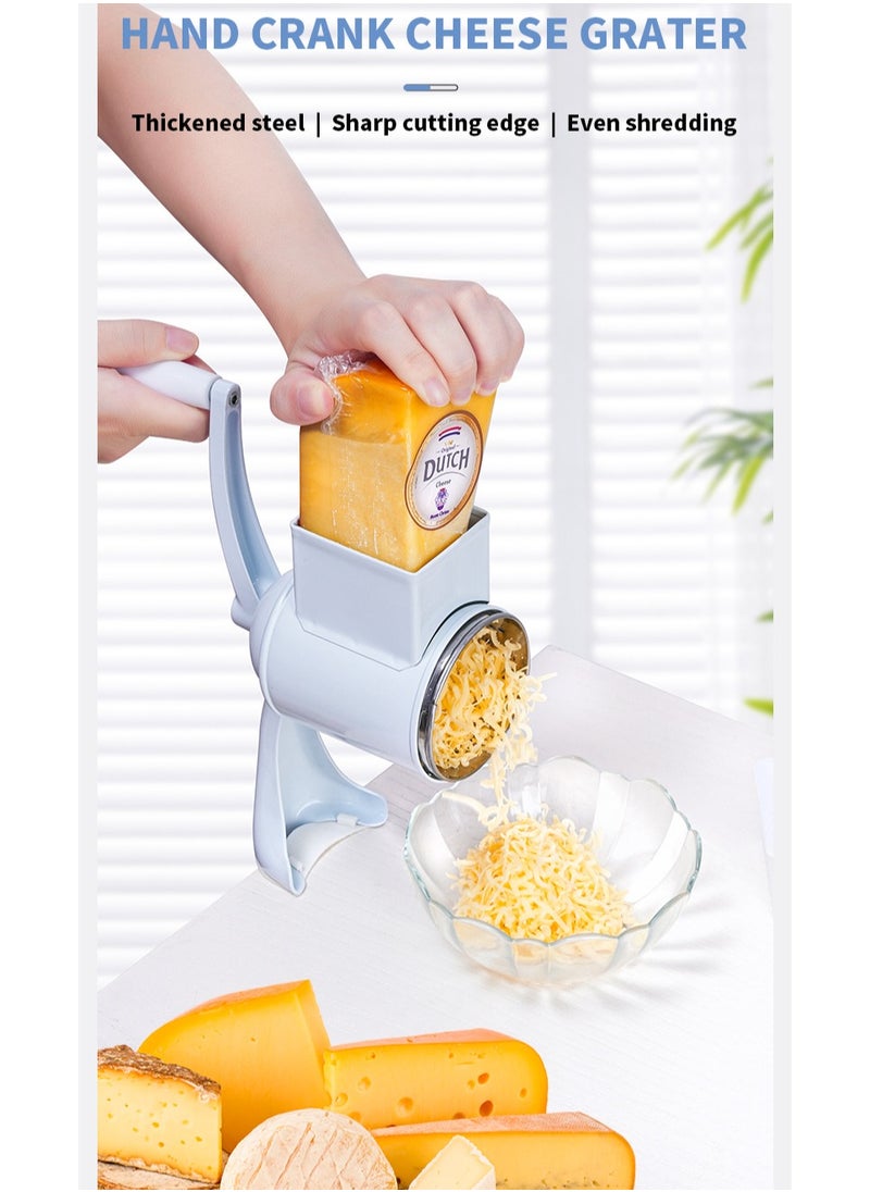 Hand peanut grinder, cheese shredding nut grinder, multi-function drum grinder