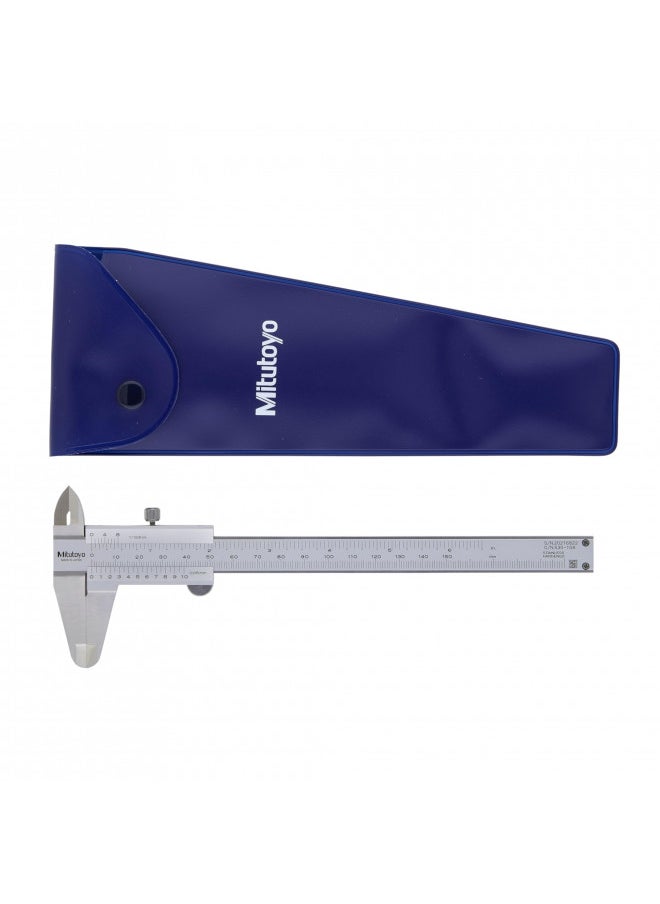 Mitutoyo 530-101 Vernier Calipers, Stainless Steel, for Inside, Outside, Depth and Step Measurements, Metric, 0