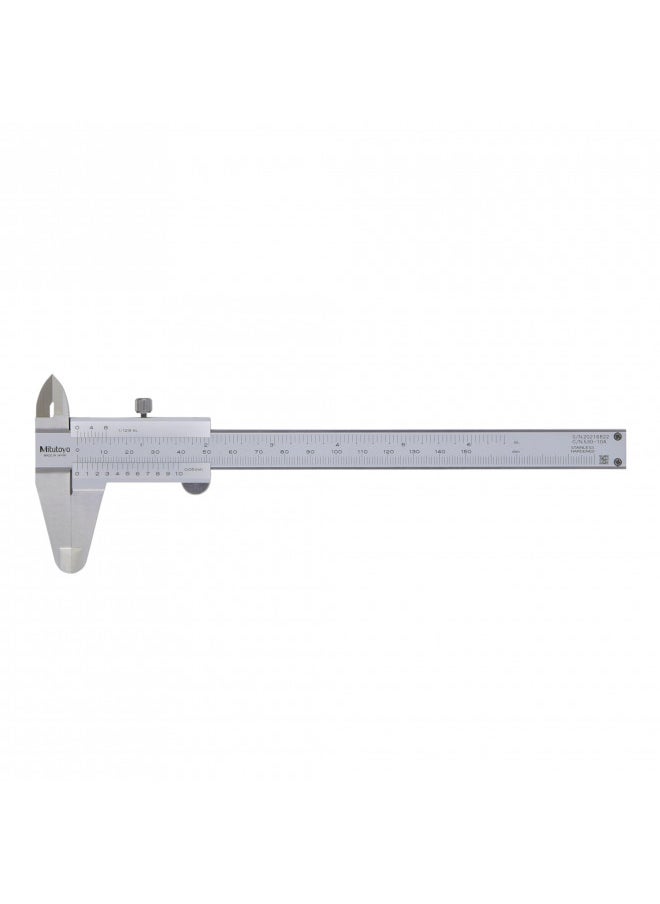 Mitutoyo 530-101 Vernier Calipers, Stainless Steel, for Inside, Outside, Depth and Step Measurements, Metric, 0