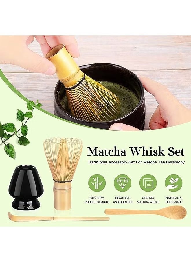 Matcha Whisk Set Matcha Whisk Traditional Scoop Tea Spoon Whisk Holder