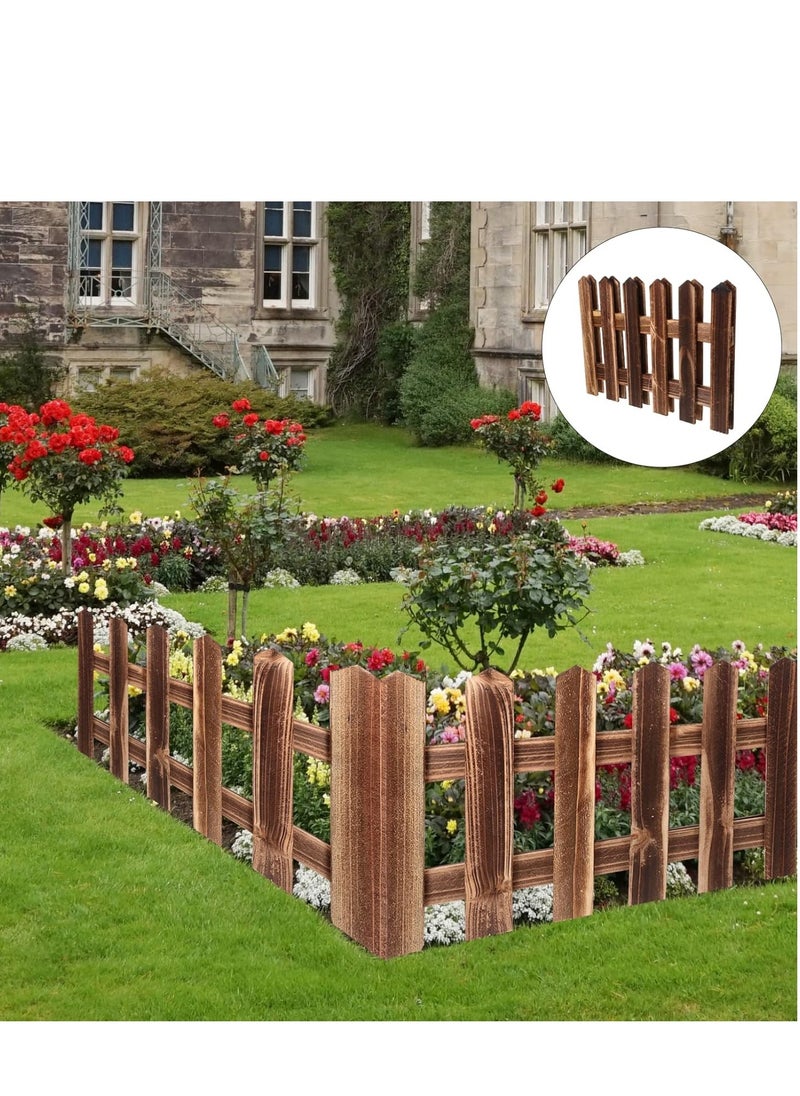 𝐅𝐅𝐃 Rustic Wooden Garden Edging – Durable, Versatile Lawn & Flower Bed Border for Pathways, Patios, Trees, & Decorative Landscaping