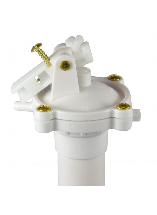 Danco 80816 Complete Toilet Repair Kit Fill Valve, Flapper, Rod, Float Replacement, White