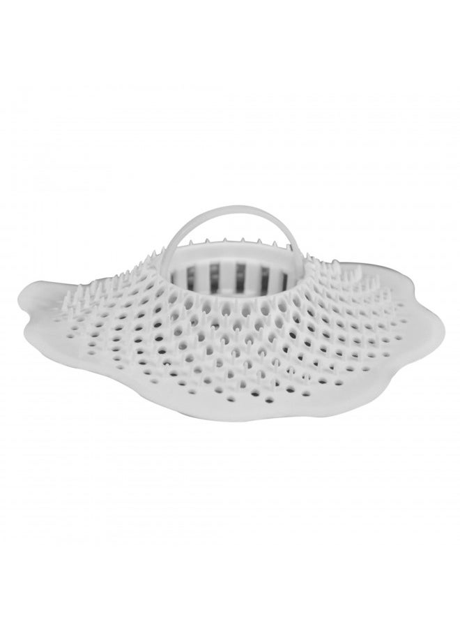 Danco 10306, Tub/Drain Protector Hair Cather and Strainer, Hair Drain Clog Prevention Drain Snake, Snare and Auger