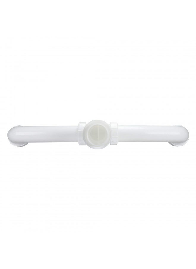 Danco 50974 Center Outlet Waste Drain Pipe, 1-1/2 in, Plastic, White