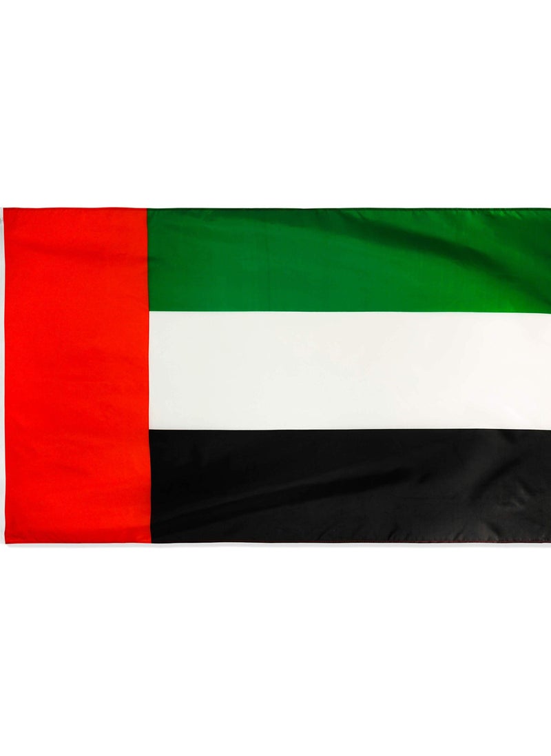 United Arab Emirates Emirati Flag 3x5 feet, 90x150CM Printed 150D - Indoor/Outdoor, Vibrant Colors, Brass Grommets, Quality Polyester, Much Thicker More Durable Than 100D 75D Polyester UAE Flags