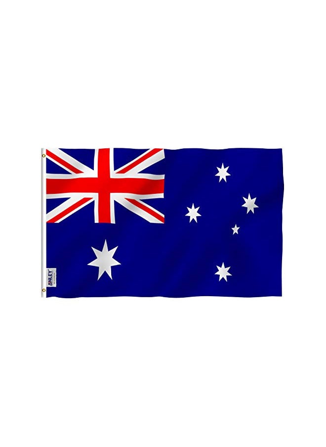 ANLEY Fly Breeze 3x5 Foot Australia Flag - Vivid Color and Fade Proof - Canvas Header and Double Stitched - Australian National Flags Polyester with Brass Grommets 3 X 5 Ft