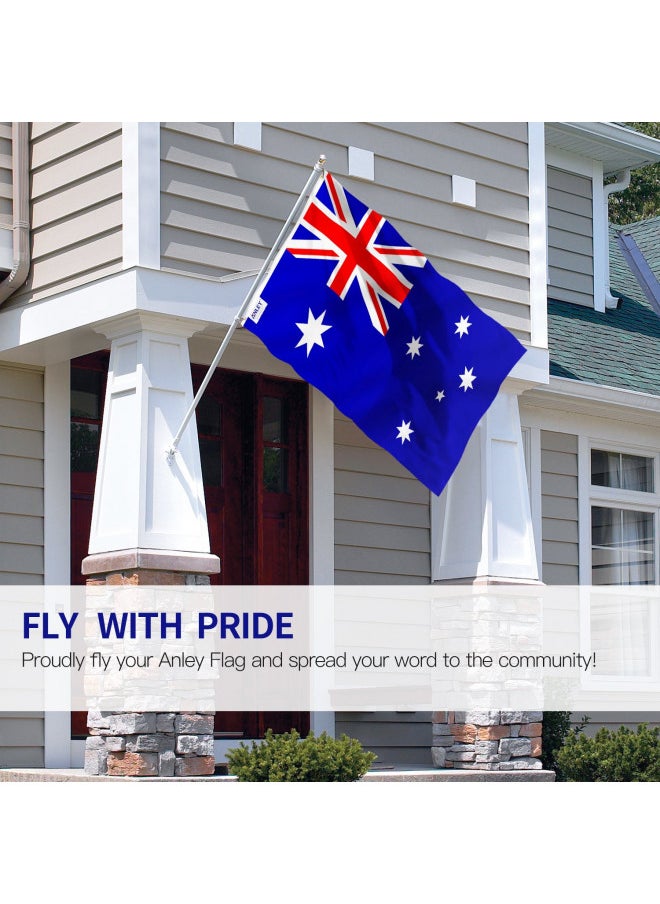 ANLEY Fly Breeze 3x5 Foot Australia Flag - Vivid Color and Fade Proof - Canvas Header and Double Stitched - Australian National Flags Polyester with Brass Grommets 3 X 5 Ft