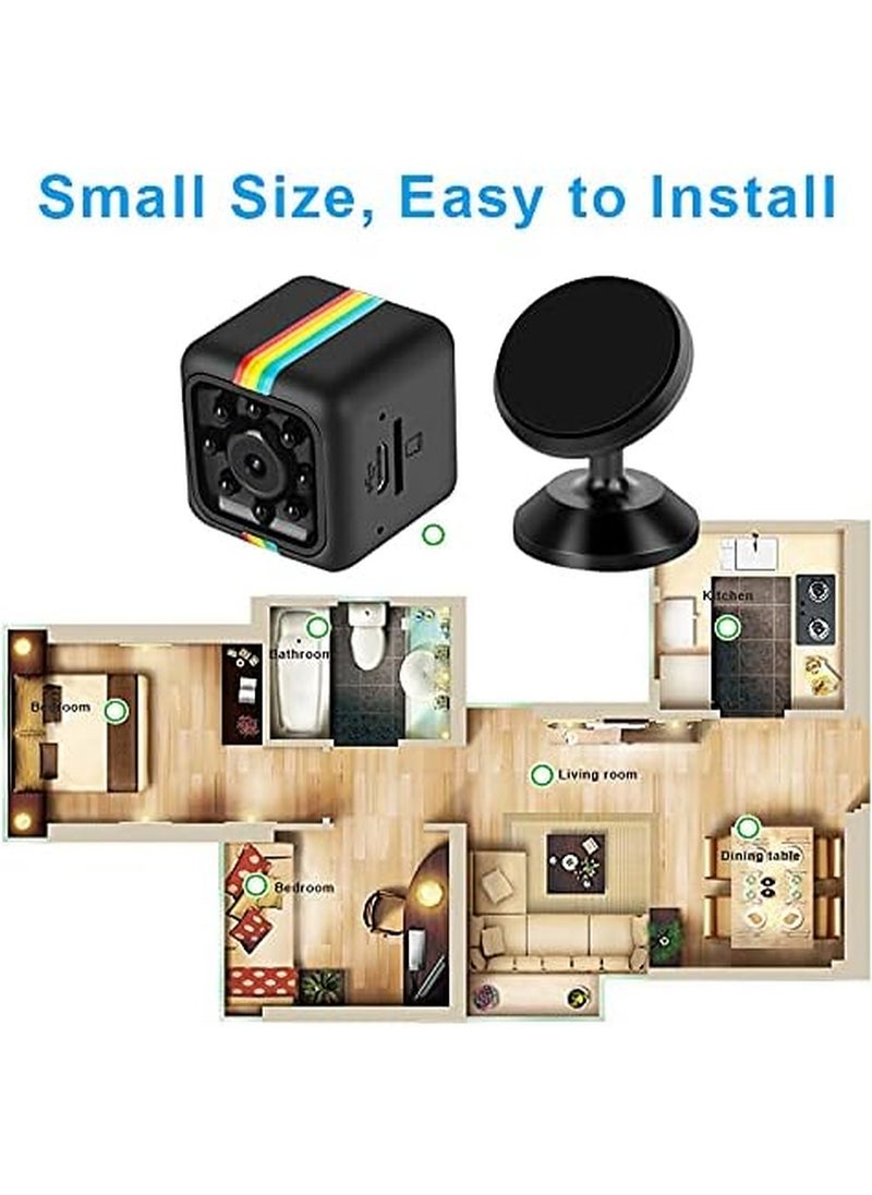 Mini Spy HD 1080P Wireless Hidden Camera Small Nanny Cam Home IP WiFi Remote Motion Detection Security Camera With Night Vision For Home  And Office