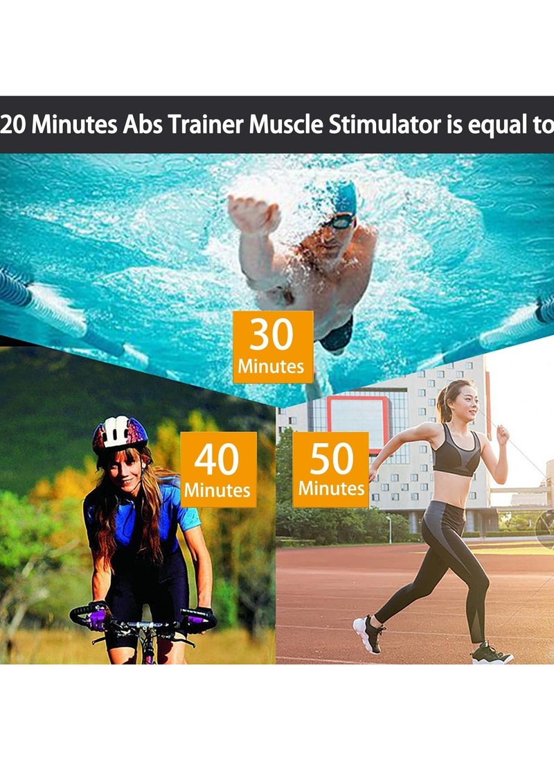 EMS Muscle Stimulator, Abdominal Muscle Toner 8 Modes 29 Intensities Abs Trainer Electronic Toning Belts home workout equipment, Abs Stimulator 2023 Full Body ABS/Arm/Leg