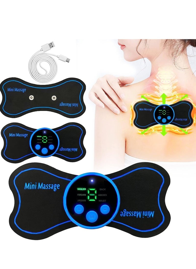 Portable Electric Massager, Mini Neck Massager, Whole Body Massager, Cervical Massage Pads Relieve Pressure of The Whole Body