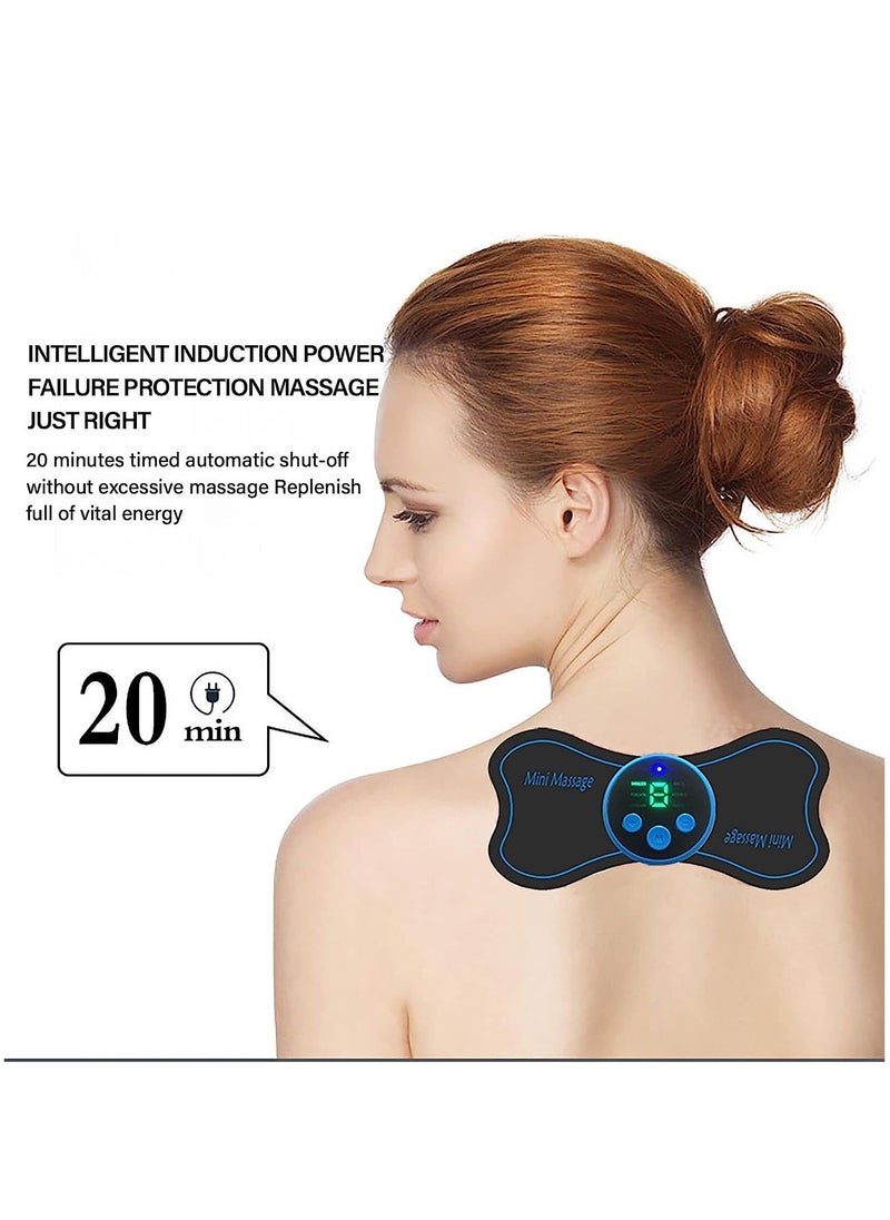 Portable Electric Massager, Mini Neck Massager, Whole Body Massager, Cervical Massage Pads Relieve Pressure of The Whole Body