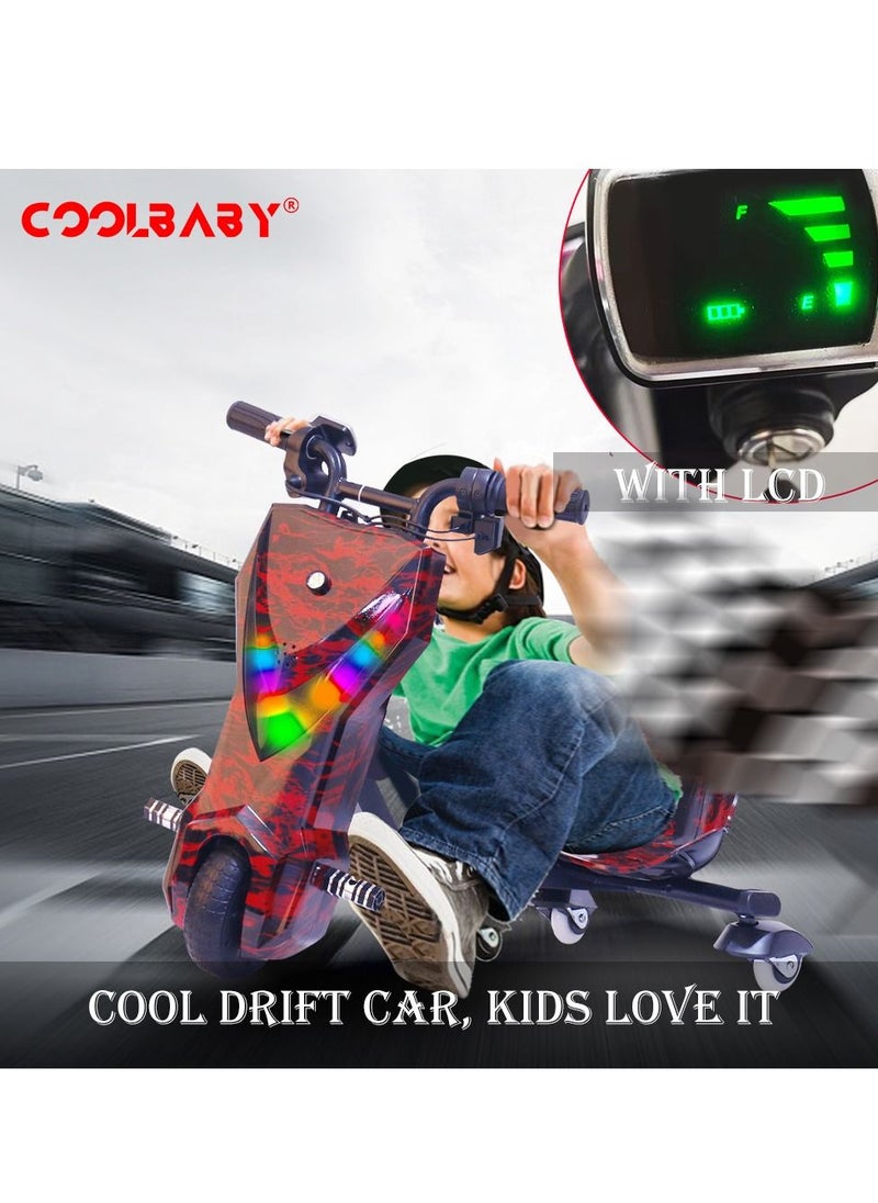 Mini 36V electric drifting scooter, with bluetooth music ,and lights 360 degree.