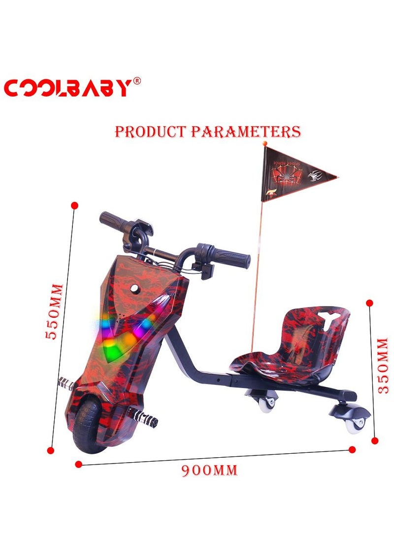 Mini 36V Electric Drifting Scooter With Bluetooth Music And Lights 360 Degree