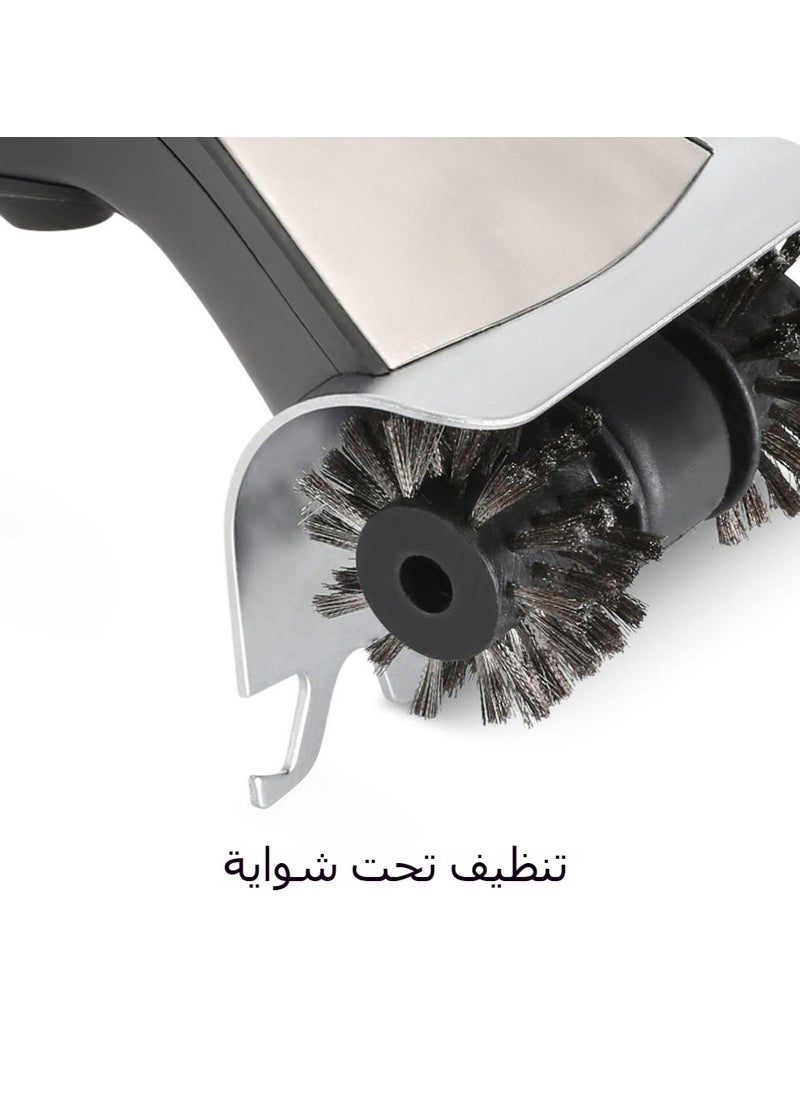 Electric Steam BBQ Grill Brush, Stainless Steel Bristles, Multi-Functional Grill Cleaning Tool
