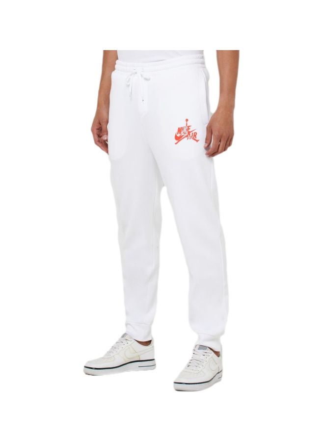 Jordan Jumpman Classic Fleece Sweatpants White/Red