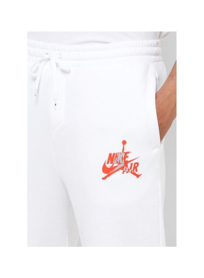 Jordan Jumpman Classic Fleece Sweatpants White/Red