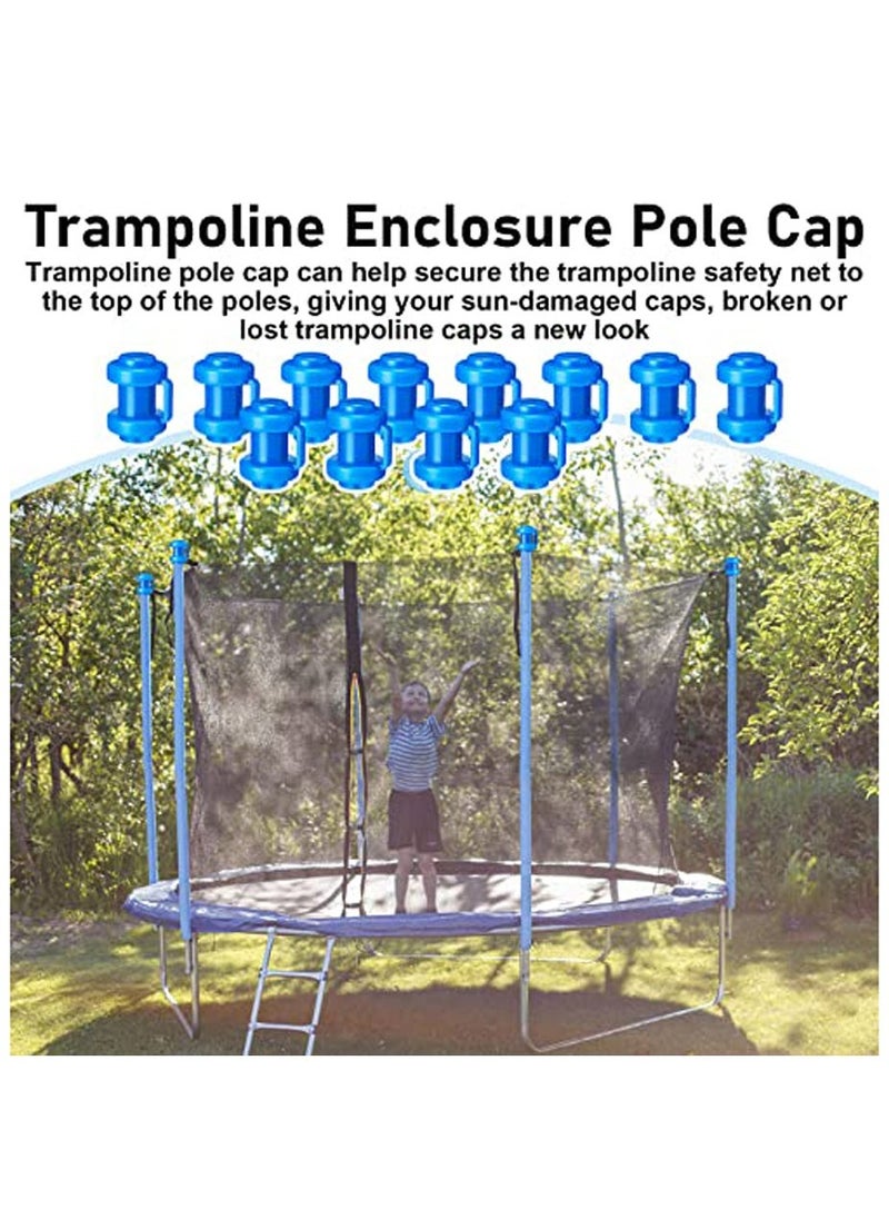 12 Pcs Summer 0.98Inches Diameter Trampoline Pole Caps Enclosure Pole Caps Trampoline Replacement Enclosure Poles for Net Hook Safety Accessories