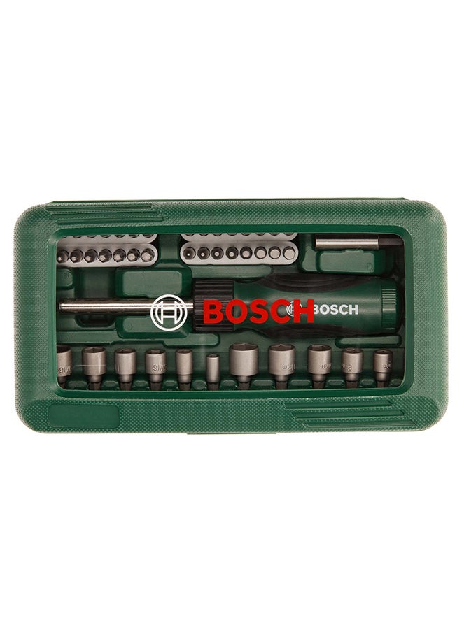 Bosch Screwdriver Bit Set 46 pieces, 32 durable screwdriver bits for all standard screw types and sizes. | Model: 2607019504