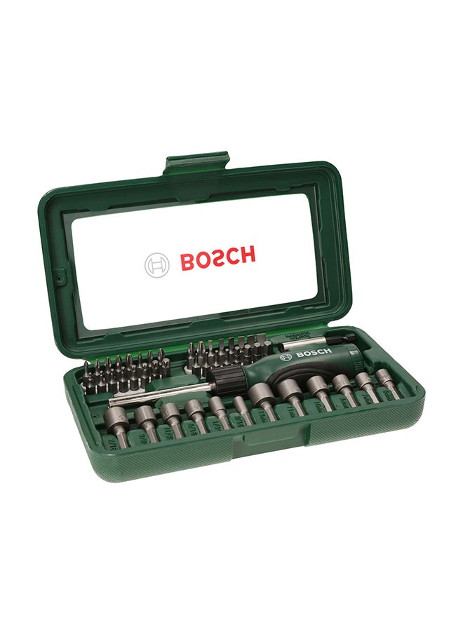 Bosch Screwdriver Bit Set 46 pieces, 32 durable screwdriver bits for all standard screw types and sizes. | Model: 2607019504