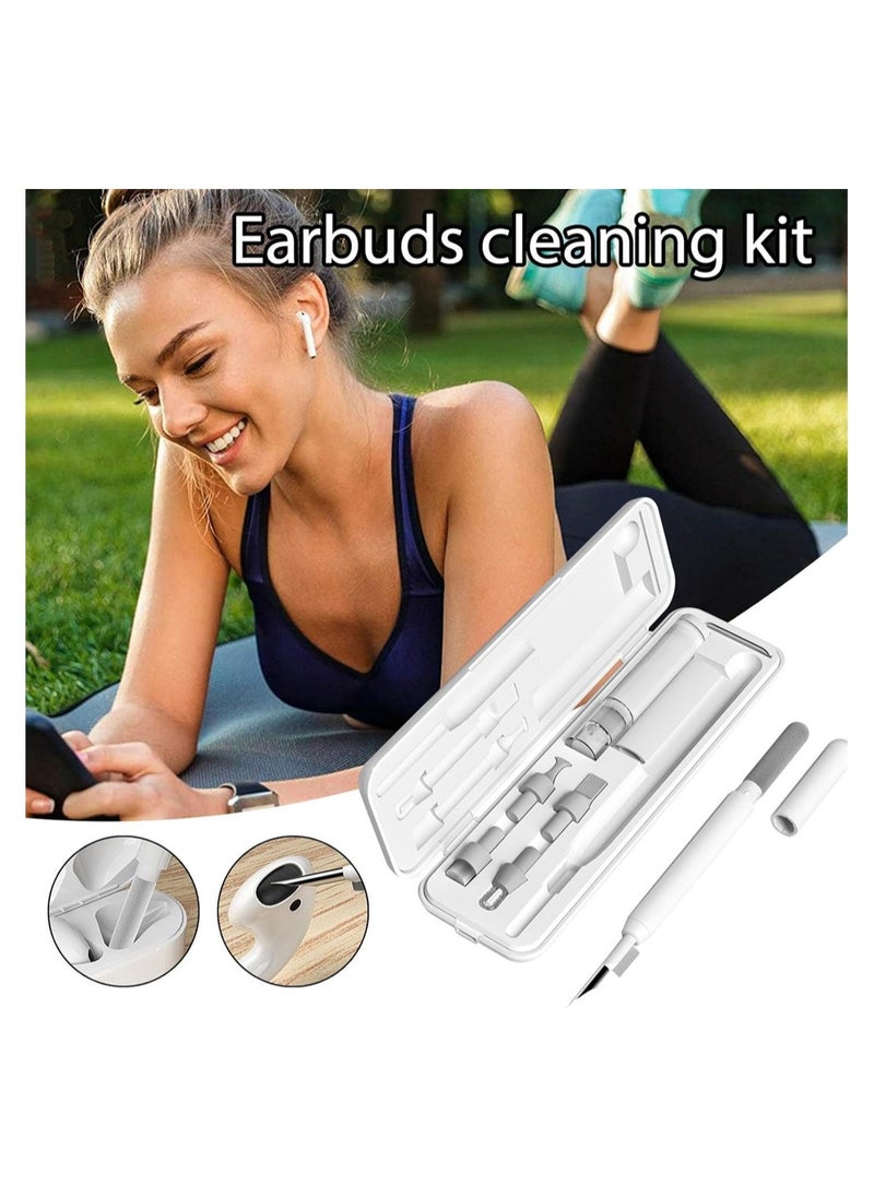 Laptop Keyboard Cleaner Kit 11 in 1 Electronics Cleaning Tool Effective Earphones Cleaning Tools Multi-Functional Cleaner Tools with Microfiber Cloth for Pc Tv Laptop Earbud Screen Keyboard