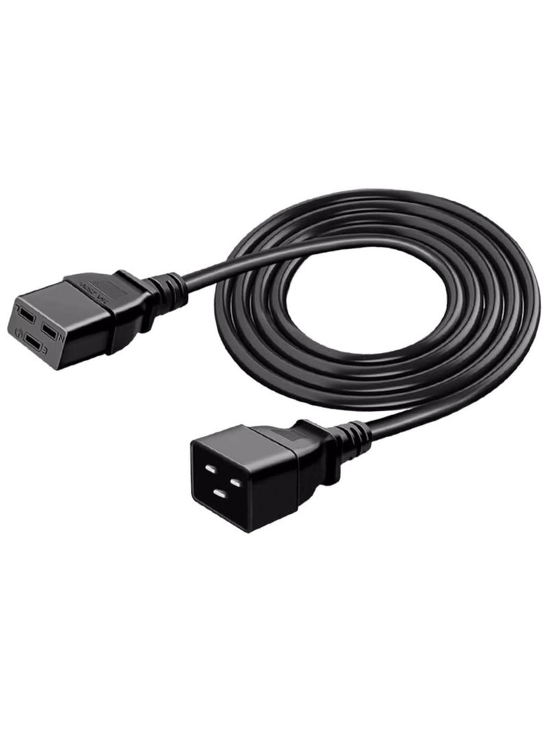 C19 Power Cable UK Mains Plug to IEC 320 C19 Extension Cord Leads 3M