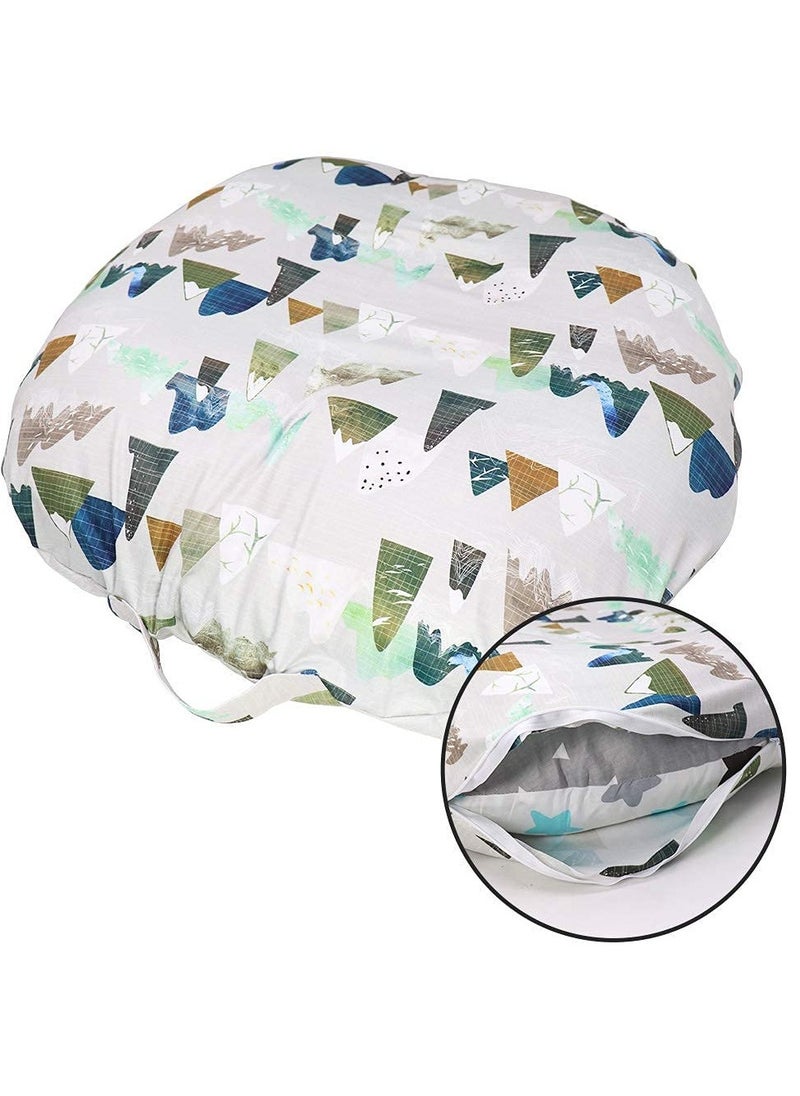 Mountains Newborn Lounger Pillow Cover, Lounger Cover for Boys Girls, Snugly Fit Infant Lounger for Baby, Infant Removable Slipcover, Breathable & Reusable (Lounger Pillow Not Included)