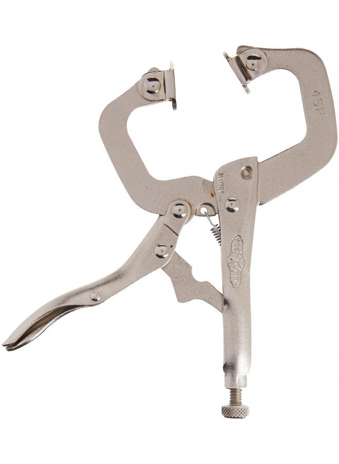 IRWIN VISE-GRIP C Clamp, Locking with Swivel Pads, 4-inch (165)