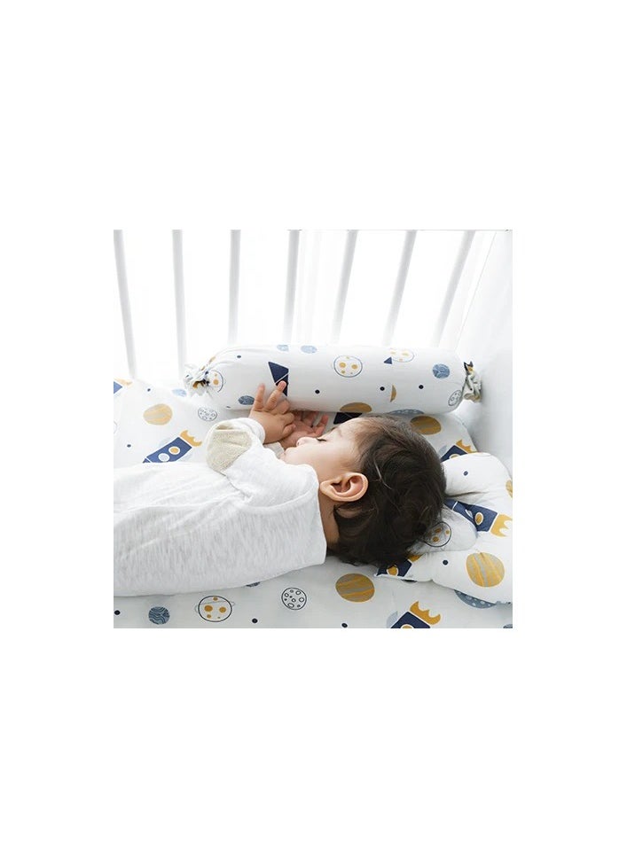 Yellow Doodle Cot Bedsheet Set - Child Of The Universe