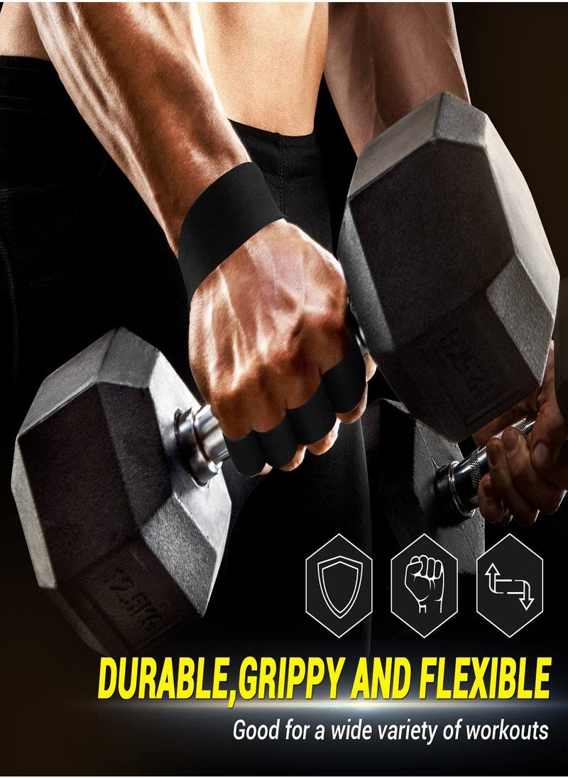 Workout Gloves for Men Women, Cowhide Weight Lifting Gloves with Padded Leather Palm Grip Gym Gloves Durable Exercise Gloves for Kettlebell, Pull-Ups, Row, Protects From Calluses and Tears (L)