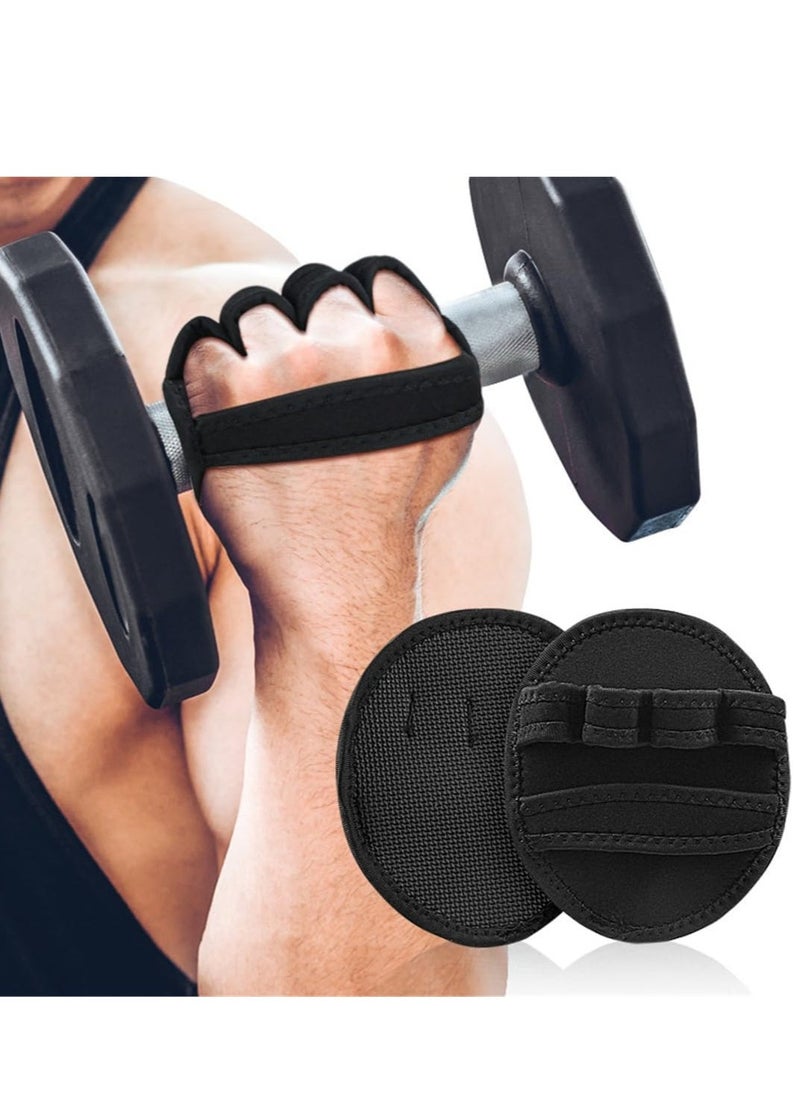 Workout Gloves for Gym Grip Power Pads Anti-Slip Fitness with 4 Fingers, Rubber Padding to Avoid Calluses, Suit Weight Lifting  Pull-Ups Calisthenics Powerlifting