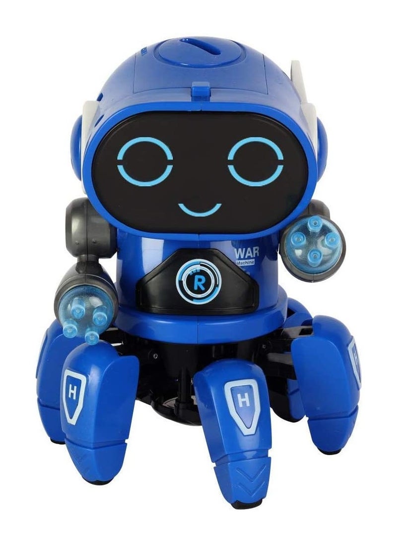 SGT-Bot Robot Pioneer Colorful Lights and Music All Direction Movement Dancing Robot Toys for Boys and Girls (BLUE)