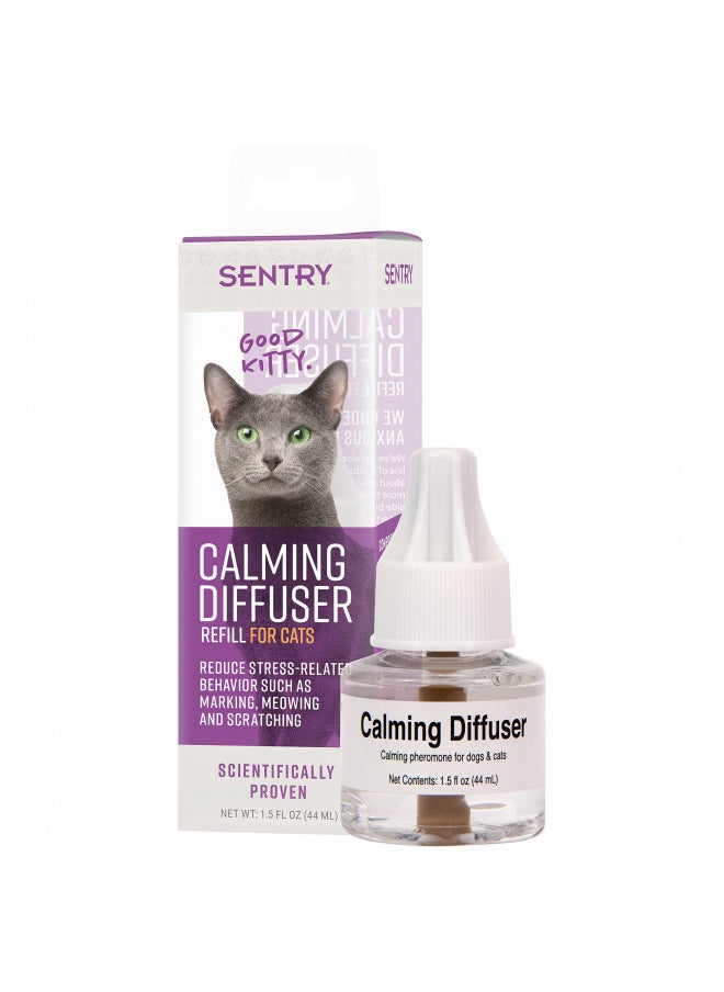 Sentry Calming Diffuser Refill for Cats, Reduces Stress and Bad Behavior, 30-Day Release