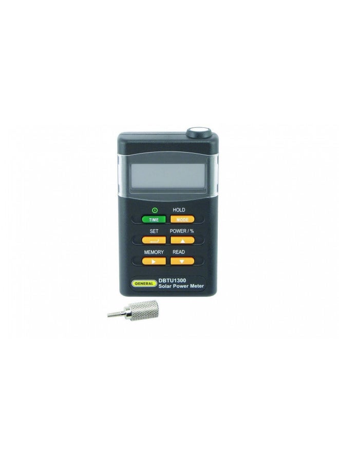 General Tools Handheld Digital Solar BTU Power Tester Meter #DBTU1300 With 4 Digit LCD Display, Wide Spectral Range, Cosine Corrected