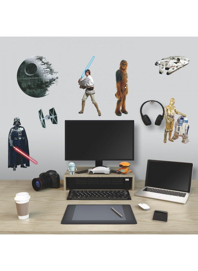 RoomMates RMK1586SCS Star Wars Classic Peel and Stick Wall Decals 1.5 