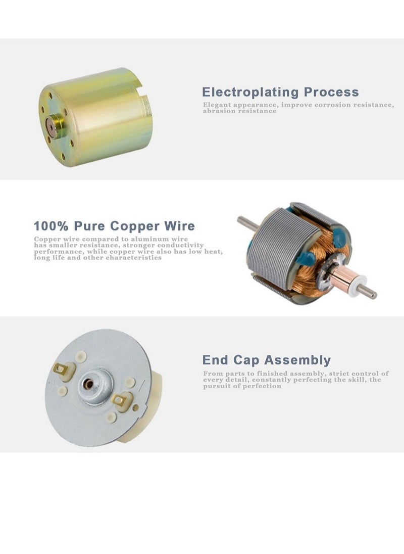 DC 12V 30RPM Gear Motor, High Torque Electric Micro Speed Reduction Geared Motor, Motor Centric Output Shaft 37mm Diameter Gearbox (1Pcs)