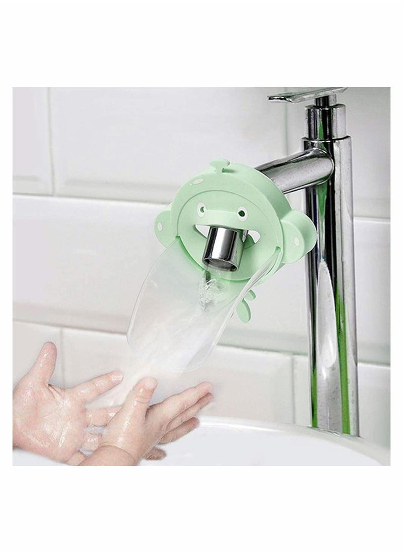 2 Pcs Tap Extender for Kids, Faucet Extender, Sink Handle Extender, Safe and Fun Cute Cartoon Silicone Sink Handle Extender for Toddler Child Kid Hand Washing