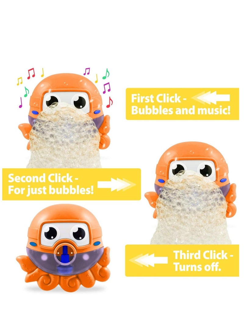 Bubble Bath Maker For The Bathtub Blows Bubbles And Plays 24 Children Songs Baby Toddler Kids Bath Toys