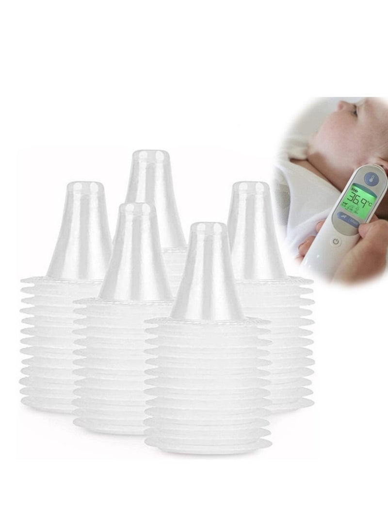 Ear Thermometer Probe Cover Refill Cap Replacement Len Filter Protector Disposable BPA/ Latex Free Clear for All Braun ThermoScan Model 100PCS