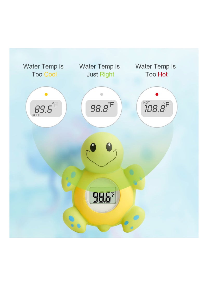 Baby Bath Thermometer,  with Automatic Water Induction Switch, Baby Bath Float, Play Toy for Infant, Smart Accurate, Bathroom Safety Temperature Thermometer, with LED Display Temperature Warning