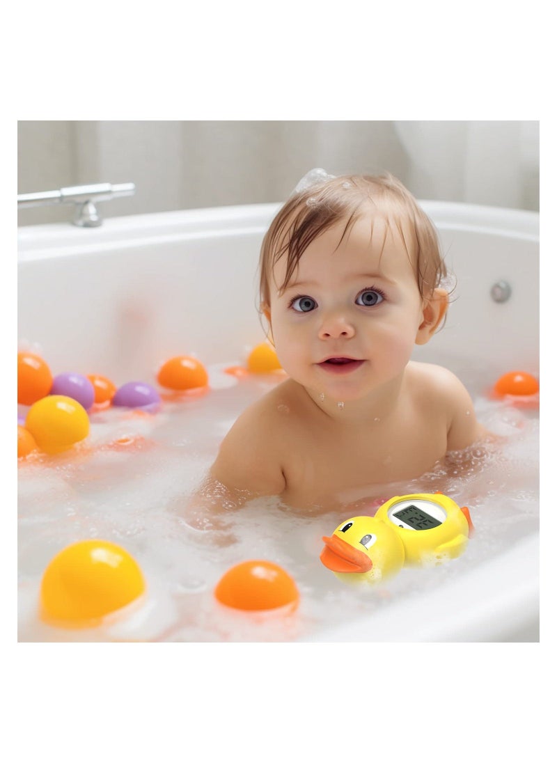 Duck Thermometer, New Upgraded Mute Visual Alert for Fahrenheit and Celsius DegreeDuck Thermometers Floating Toy for Infants Floating Toy for Infant Toddler Bathtub Pool with Temperature Warning