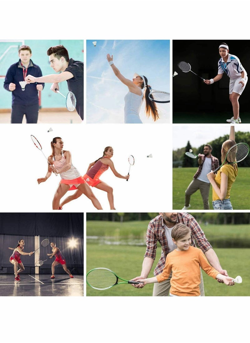 Tech Badminton Shuttlecock, Advanced Goose Feather Shuttlecocks, 12Pcs Feather Shuttlecocks Training Badminton Balls for Indoor Outdoor Sports Training