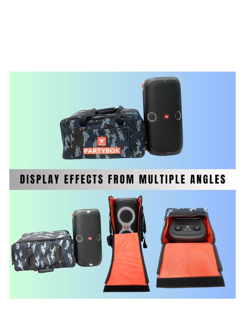 Speaker Bag Safety Storage Case with Handy Strap Travel Bag Compatible for (JBL PARTYBOX 110 BAG ARMY-E)