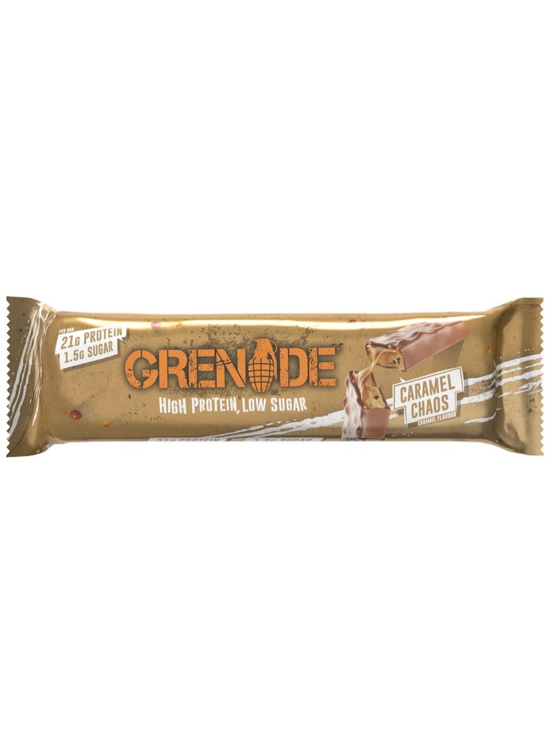 High Protein Bar Caramel Chaos 60gm Pack of 12